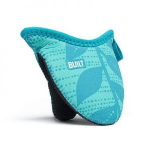 BUILT Mini Grip Pot Holder - Mini uchwyt do garnków (Sea Glass Blue Leaves)
