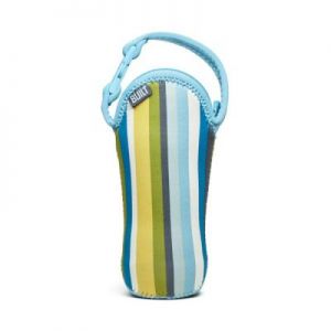 BUILT Bottle Buddy - Termoopakowanie do butelki z uchwytem (Baby Blue Stripe)