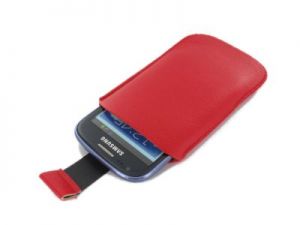 Geffy - Etui uniwersalne Tel 112x65 pull-up eko-skóra red