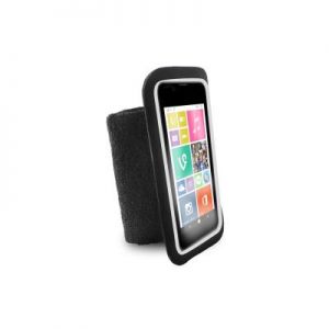 PURO Running Band - Uniwersalna frotka do biegania do smartfonów max 4.3\" + key pocket (czarny