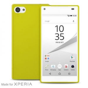 PURO Ultra Slim \"0.3\" Cover - Zestaw etui + folia na ekran Sony Xperia Z5 Compact (limon