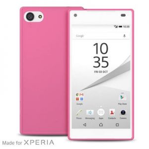 PURO Ultra Slim \"0.3\" Cover - Zestaw etui + folia na ekran Sony Xperia Z5 Compact (różow