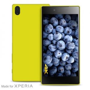PURO Ultra Slim \"0.3\" Cover - Zestaw etui + folia na ekran Sony Xperia Z5 Premium (limon