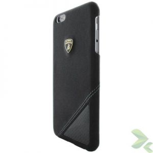 Lamborghini Aventador D6 - Etui skórzane iPhone 6 Plus (Real Carbon)
