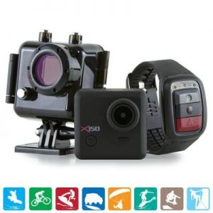Kaiser Baas X150 Pro-Action - Kamera sportowa Full HD 2.7k + LCD + Wi-Fi