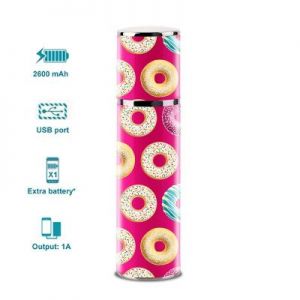 PURO Universal External Battery - Uniwersalny Power Bank 2600mAh (Donuts Pink)