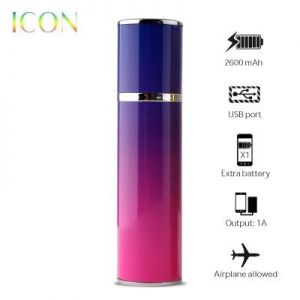 PURO ICON Universal External Battery - Uniwersalny Power Bank 2600mAh (Fuchsia/Violet)